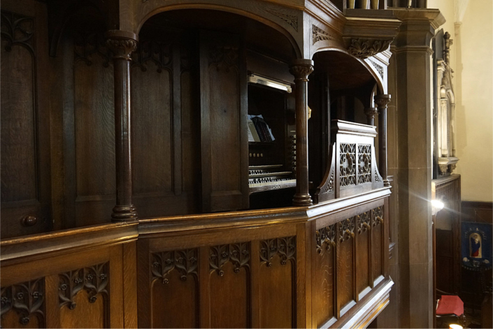 The playing station for St Paul's Organ