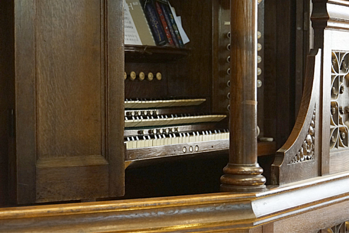 The playing station for St Paul's Organ
