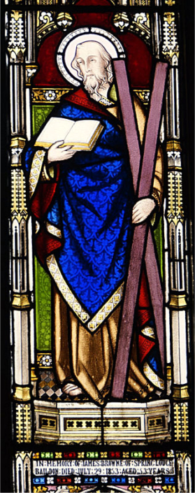 East Window - St Andrew - Saltire (12)